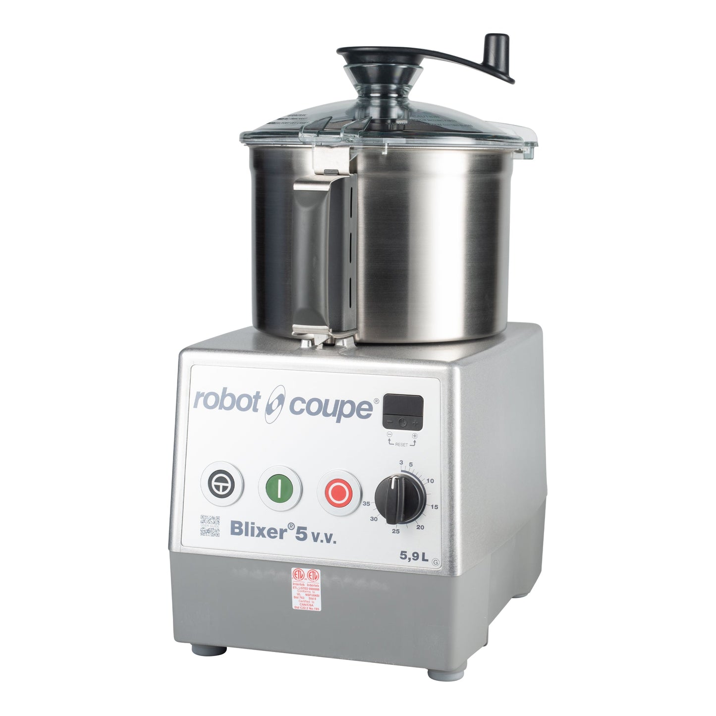 Robot Coupe | Blixer 5 VV Food Processor, 5.5 qt Stainless Steel Bowl, 120 V