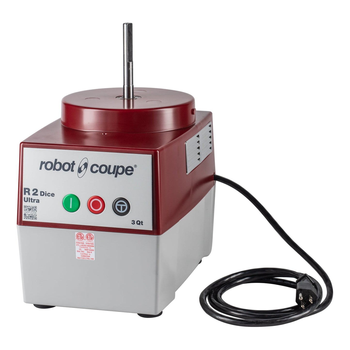 Robot Coupe | R2Dice Ultra Combination Food Processor, Stainless Steel 3 qt Bowl, 2 HP, 120V