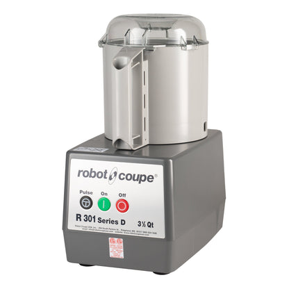 Robot Coupe | R301 Combination Food Processor, 3.5 qt Grey Plastic Bowl, 1.5 HP, 120 V