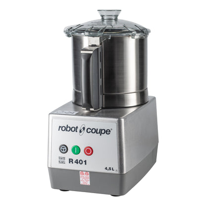 Robot Coupe | R401 Combination Food Processor, Stainless Steel 4.5 qt Bowl, 1.5 HP, 120V