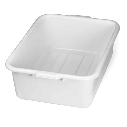 TableCraft | Bus Bin, 21.5" x 15.75" x 7", White