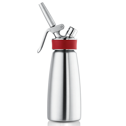 iSi | Gourmet Whip, Cold & Warm Applications, 1 Pint, Stainless Steel/Red