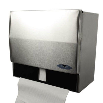 Frost | Universal Paper Towel Dispenser for Single Fold or Rolls, Brushed Stainless Steel