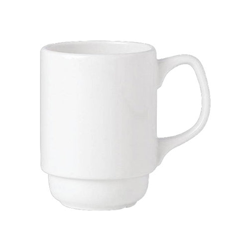 Steelite | Simplicity Stacking Beaker Mug, 9 oz, White (36-pack)