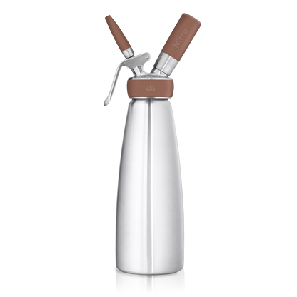 iSi | Nitro Whip System, 1 qt, Stainless Steel/Brown