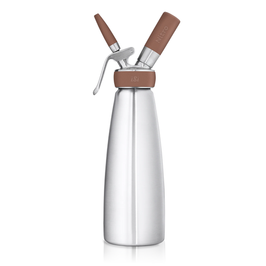 iSi | Nitro Whip System, 1 qt, Stainless Steel/Brown