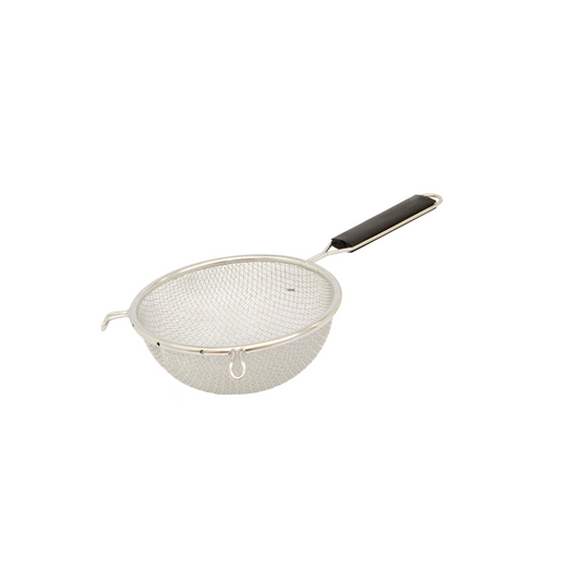 Browne | Double Mesh Fine Strainer, 6.25", Stainless Steel w Plastic Handle