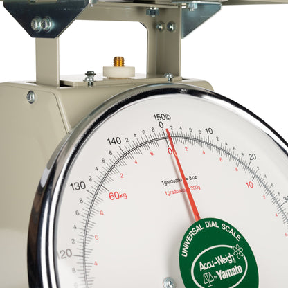 Yamato | Accu-Weigh Mechanical Universal Dial Scale, 150 lb - ChefEquipment.com