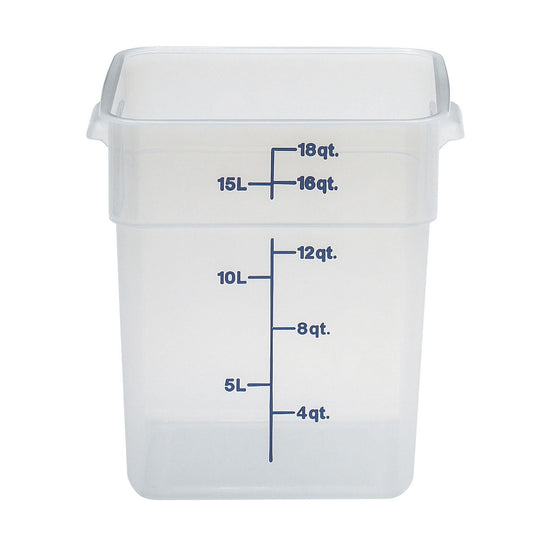 Cambro | CamSquare Food Storage Container, 18 qt, Translucent