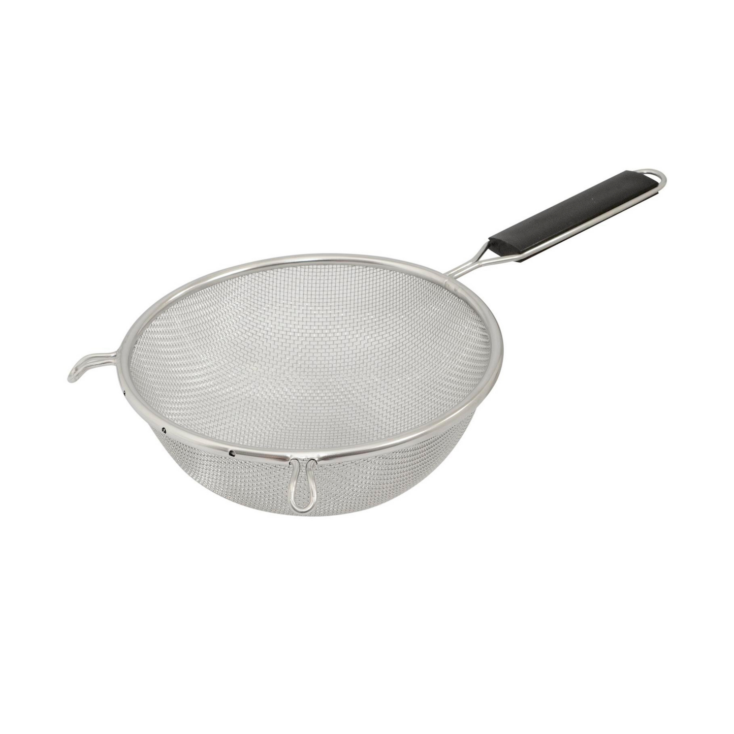 Browne | Single Mesh Medium Strainer, 7.25", Stainless Steel w Plastic Handle