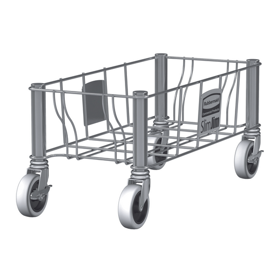 Rubbermaid | Slim Jim Single Dolly, Stainless Steel