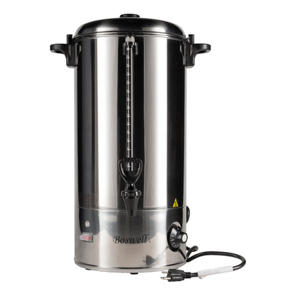 Boswell | Hot Water Boiler, 100 Cup, Stainless Steel, 120V