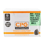 MDS | Tru-Bag Extra Strong Garbage Bags, 26" x 36", Black (125-pack)