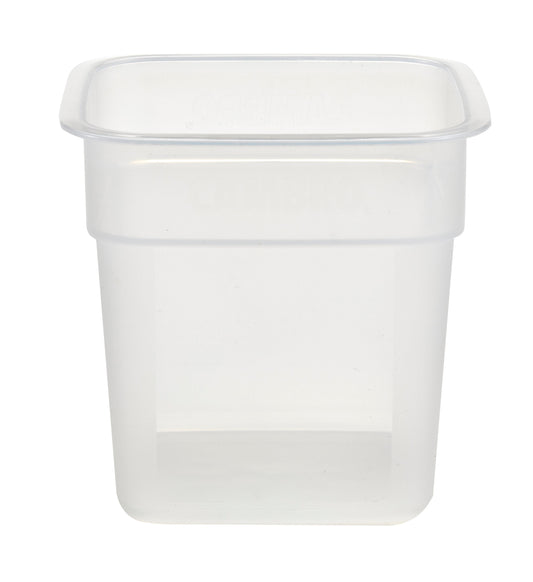 Cambro | Récipient de rangement CamSquare FreshPro, 1 pinte, translucide