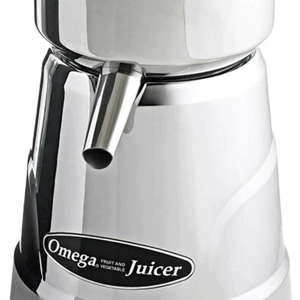 Omega | Commercial Electric Citrus Juicer, Chrome, 121V