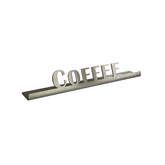 Service Ideas | Laser Cut ID Table Sign, Coffee, Stainless Steel