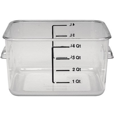 Rubbermaid | Square Storage Container, Clear - ChefEquipment.com