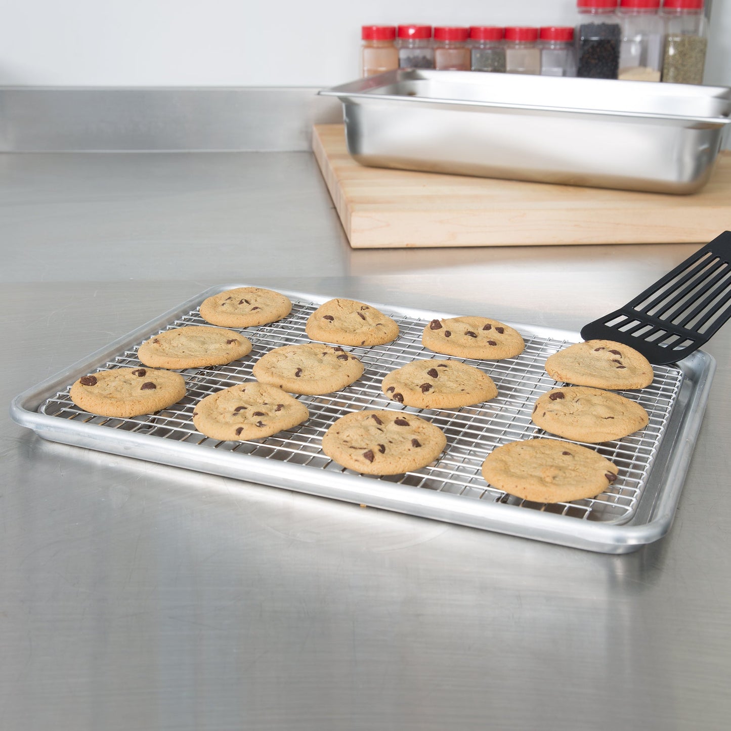 Vollrath | Super Pan V Bun Pan Wire Grate, Half Size, Stainless Steel