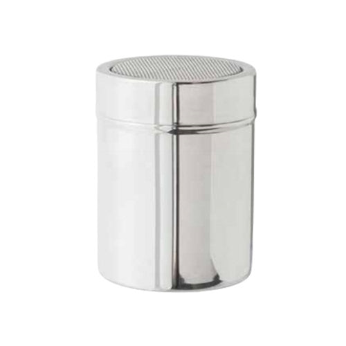 Ateco | Shaker with Fine Mesh Top, 10 oz, Stainless Steel - ChefEquipment.com