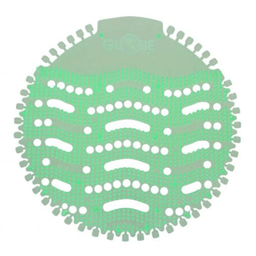 Globe Anti-Splash EVA Urinal Screen, Green/Apple (10-pack), FINAL SALE - 3250G