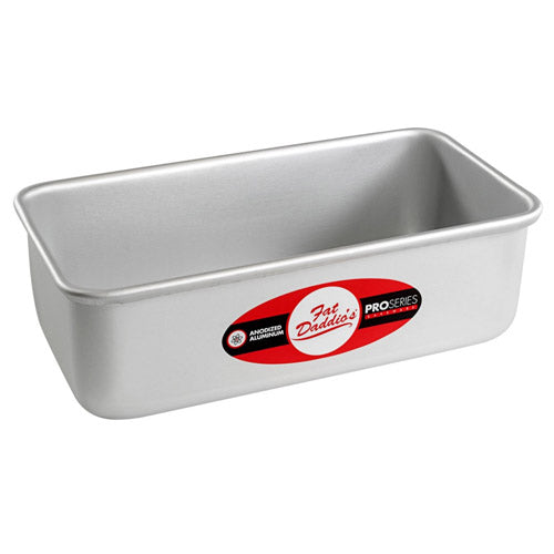 Fat Daddio's | Bread and Loaf Pan, 7.7" x 3.75" x 2.5", Anodized Aluminum