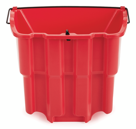 Rubbermaid | WaveBrake Dirty Water Bucket, 18 Qt, Red