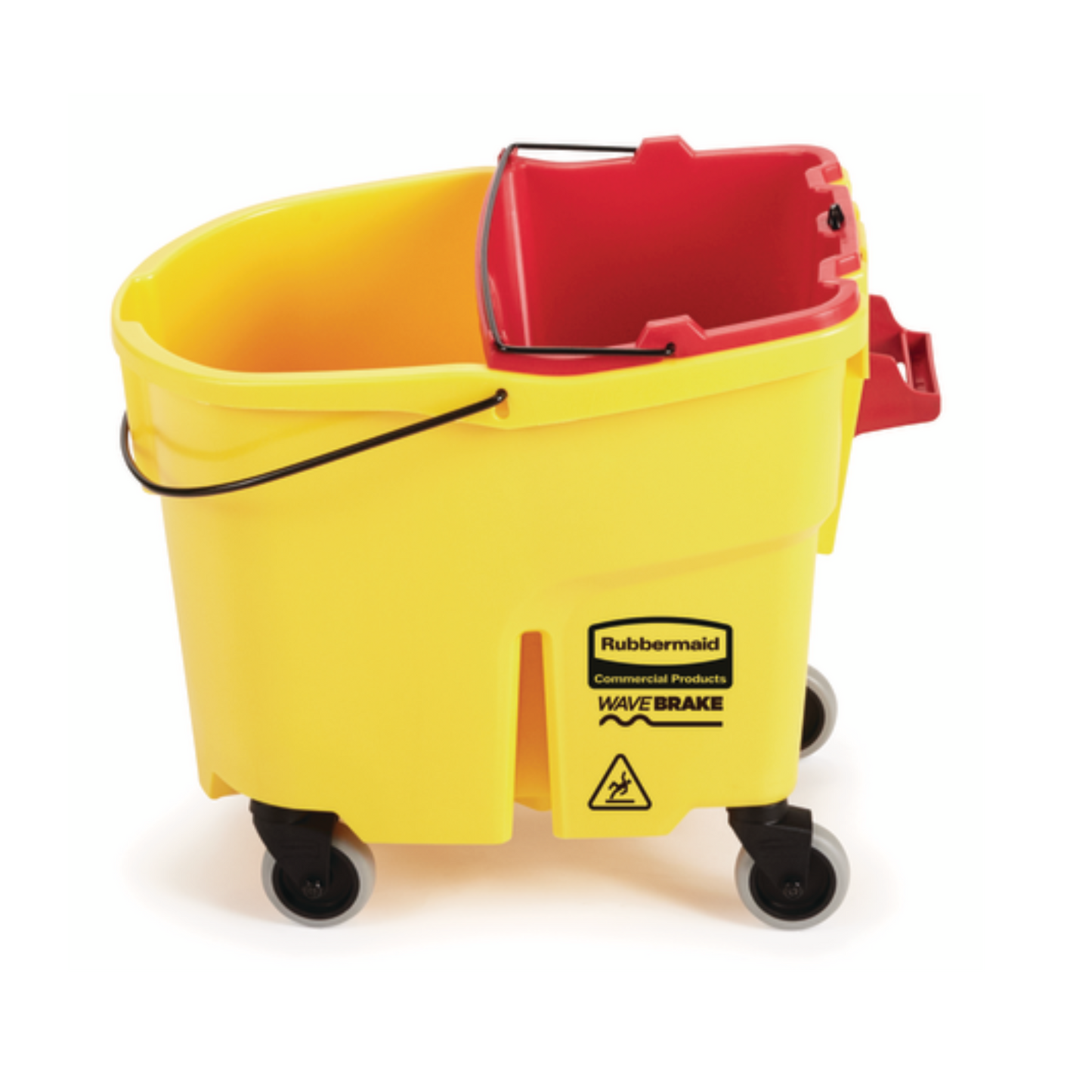 Rubbermaid | WaveBrake Dirty Water Bucket, 18 Qt, Red