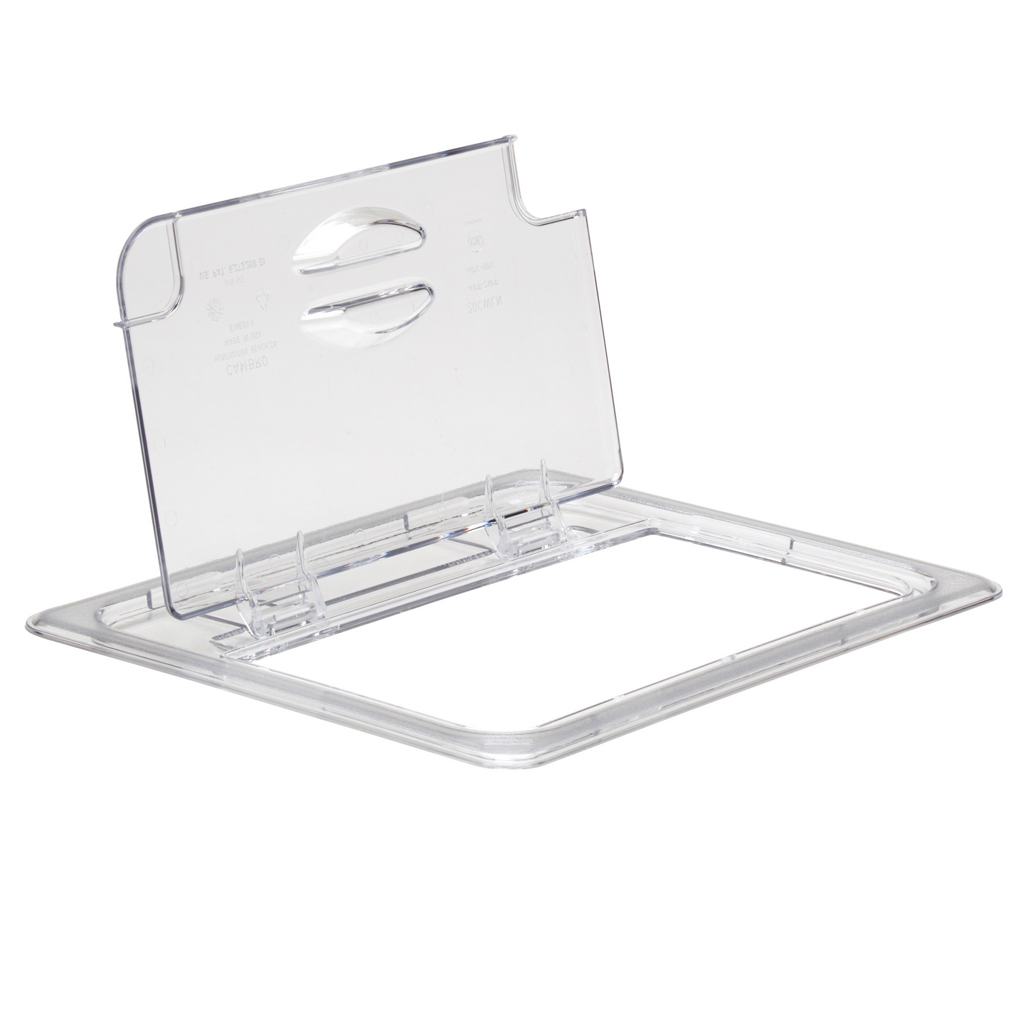 Cambro | Camwear Food Pan FlipLid, Notched, Half Size, Clear