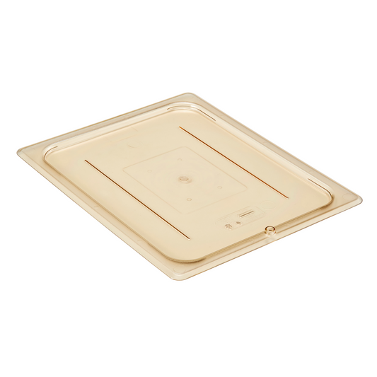 Cambro | High Heat Food Pan Cover, Flat, Half Size, Amber