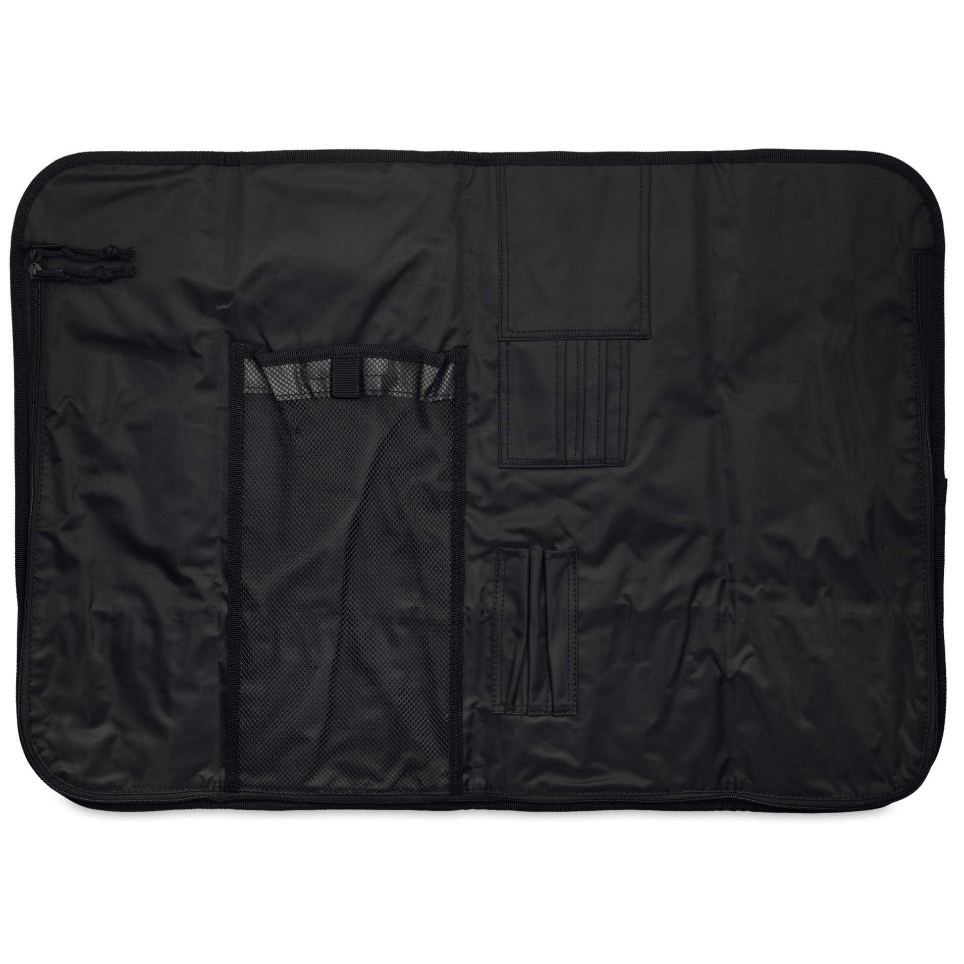 Wusthof | Knife Roll with 12 Pockets, Black - ChefEquipment.com