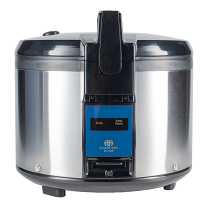 Sunpentown | Commercial Rice Cooker, 26 Cups, Stainless Steel, 120V