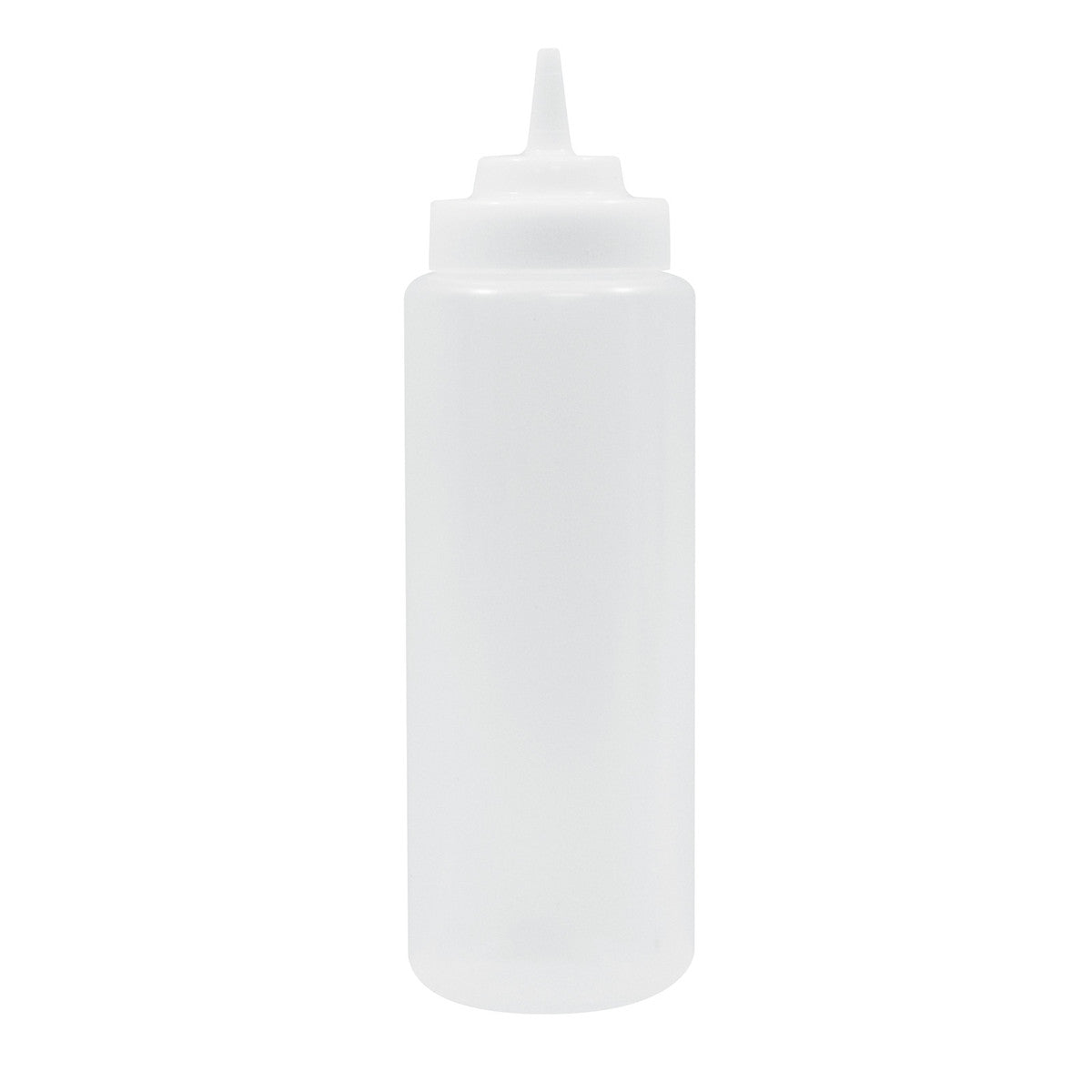 TableCraft | WideMouth Squeeze Bottle, Wide Cone Tip, 32 oz, Clear - ChefEquipment.com