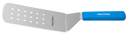 Dexter | Sani-Safe Cool Blue Perforated Turner, 8" x 3"