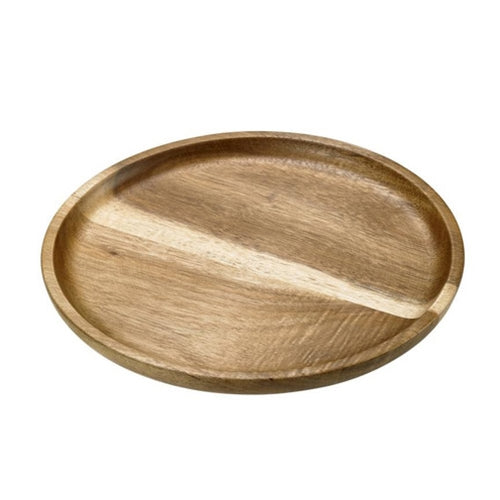 Tableware Solutions Creative Table Acacia Wood Plate, 10" - S5015