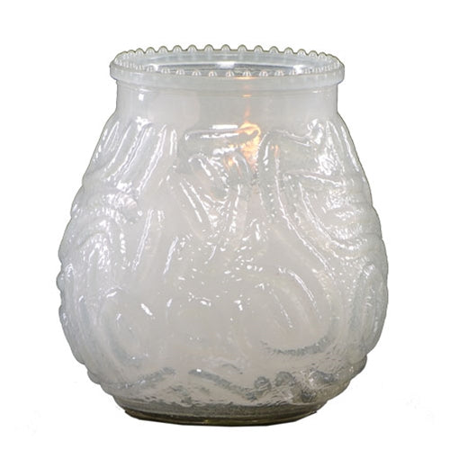 LeoLight | Venetian Lowboy Wax Candle, Glass, Frosted (15-pack)