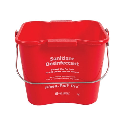 San Jamar | Kleen-Pail, 3 qt, Red