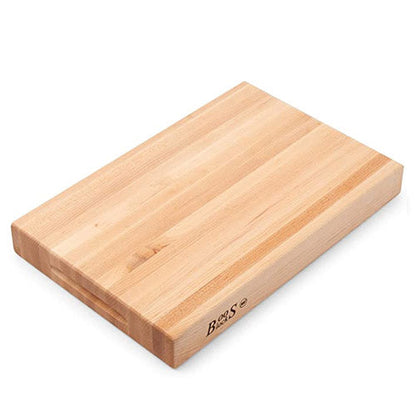 John Boos | Reversible Cutting Board, 18" x 12" x 2 1/4", Edge Grain Maple