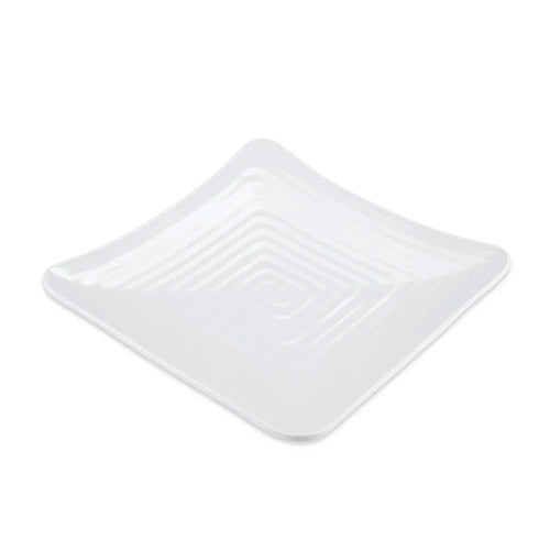 G.E.T. | Milano Square Plate, 8.75", White Melamine (12-pack)