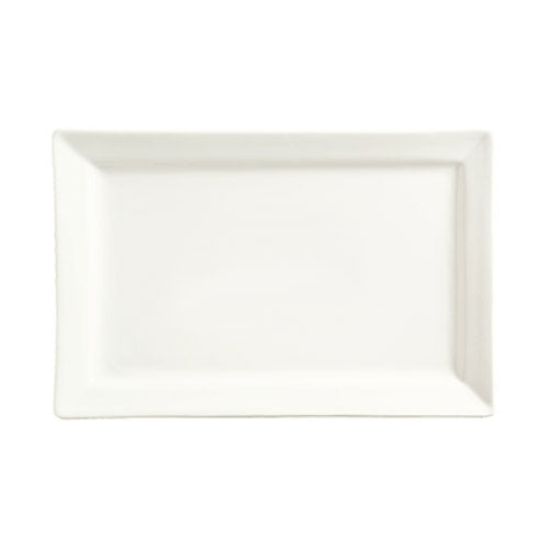 Libbey | World Tableware Slate Rectangular Plate, 12" x 8", White (12-pack)