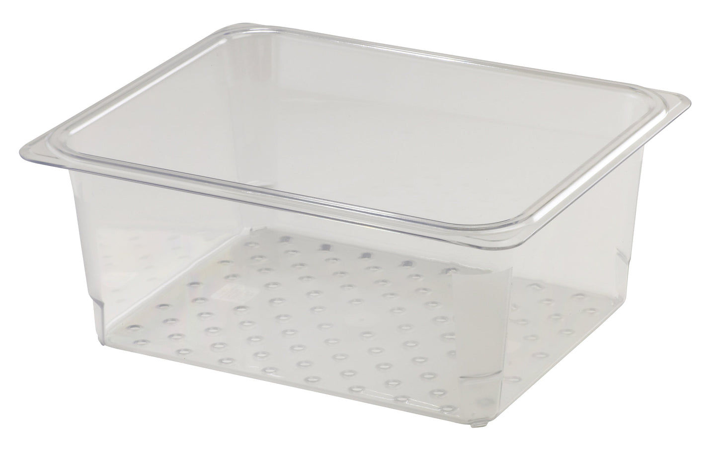 Cambro | Camwear Half Size Colander Food Pan, 5" Deep, Clear