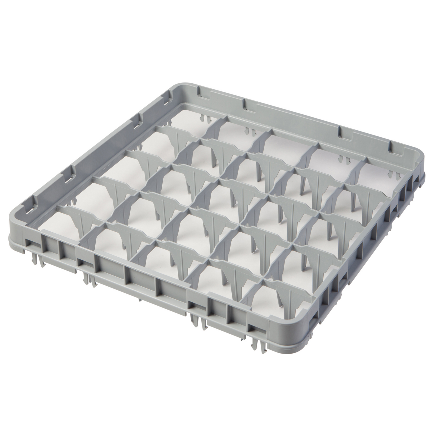 Cambro | Camrack Glass Rack Extender, 25 Compartment, Full Drop, Grey