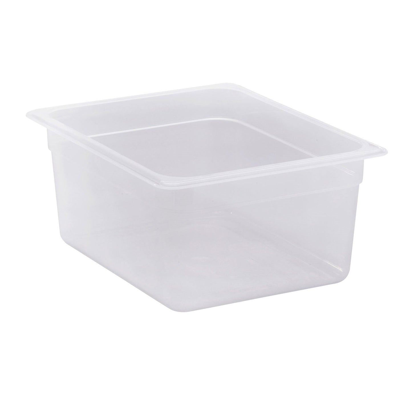 Cambro | Bac à nourriture translucide demi-taille, 6 po de profondeur