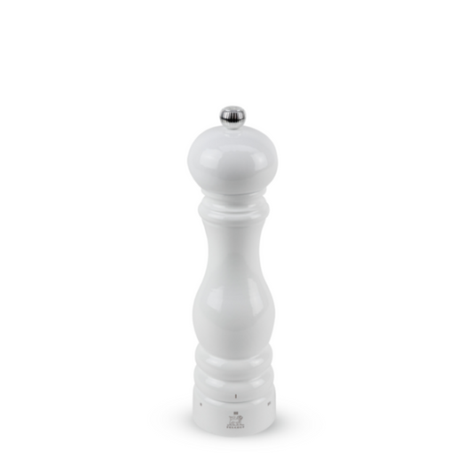 Peugeot | Paris u'Select Pepper Mill, 9", Wood, White Lacquer