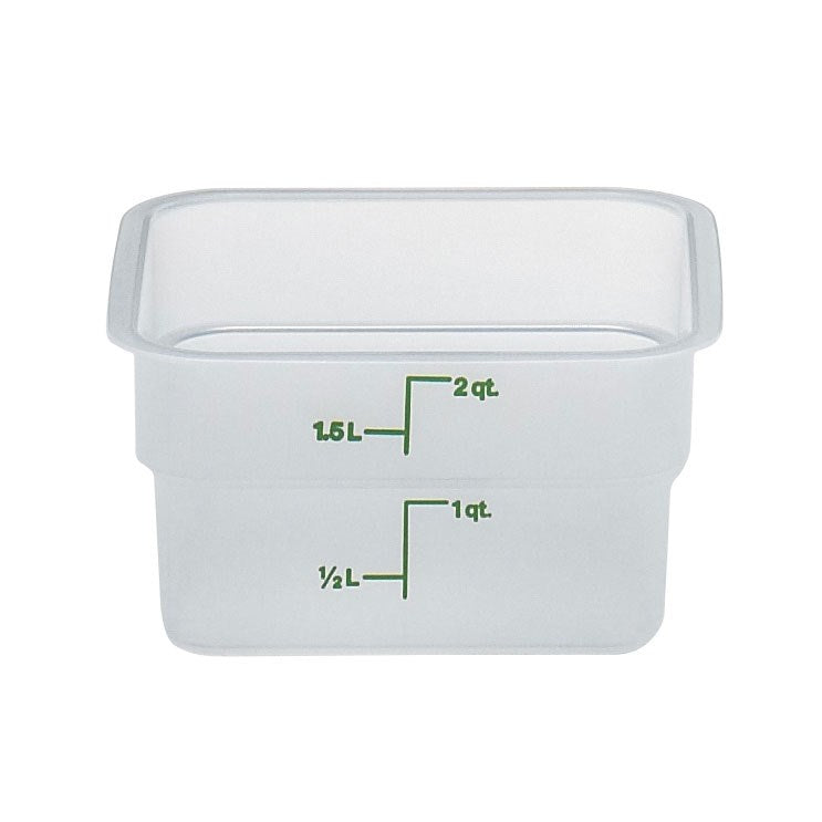 Cambro | CamSquare Food Storage Container, 2 qt, Translucent