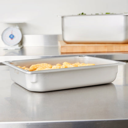 Vollrath | Super Pan Half Size Heavy-Duty Food Pan, 2.5" Deep, 20 Gauge Stainless Steel