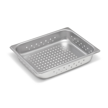 Vollrath | Super Pan V Half Size Perforated Food Pan, 2.5" Deep, Stainless Steel