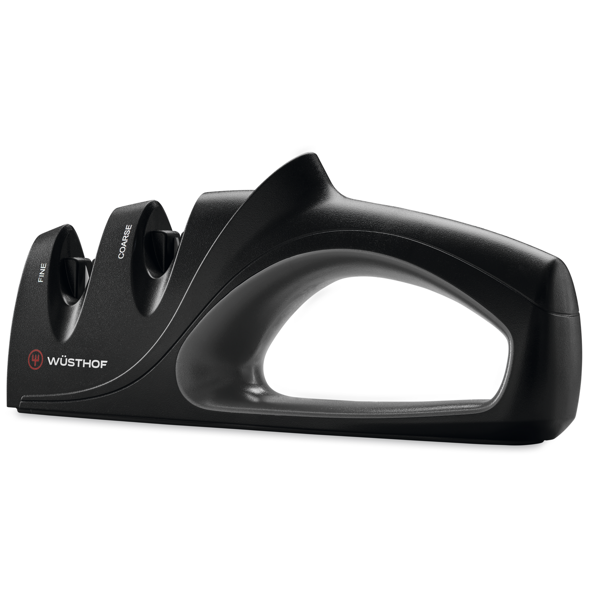 Wusthof | Knife Sharpener, 2 Stage Pull Through, Black - ChefEquipment.com