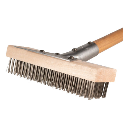 Felton Brushes | Heavy Duty Oven / Grill Brush, 27", Wood/Stainless Steel Wires