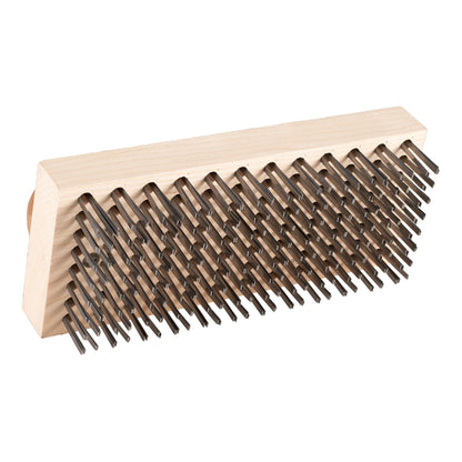 Felton Brushes | Commercial Butcher Block Brush, 9", Steel Bristles