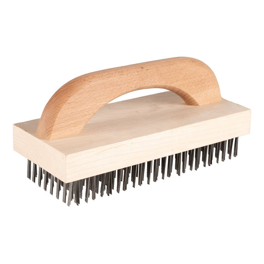 Felton Brushes | Commercial Butcher Block Brush, 9", Steel Bristles